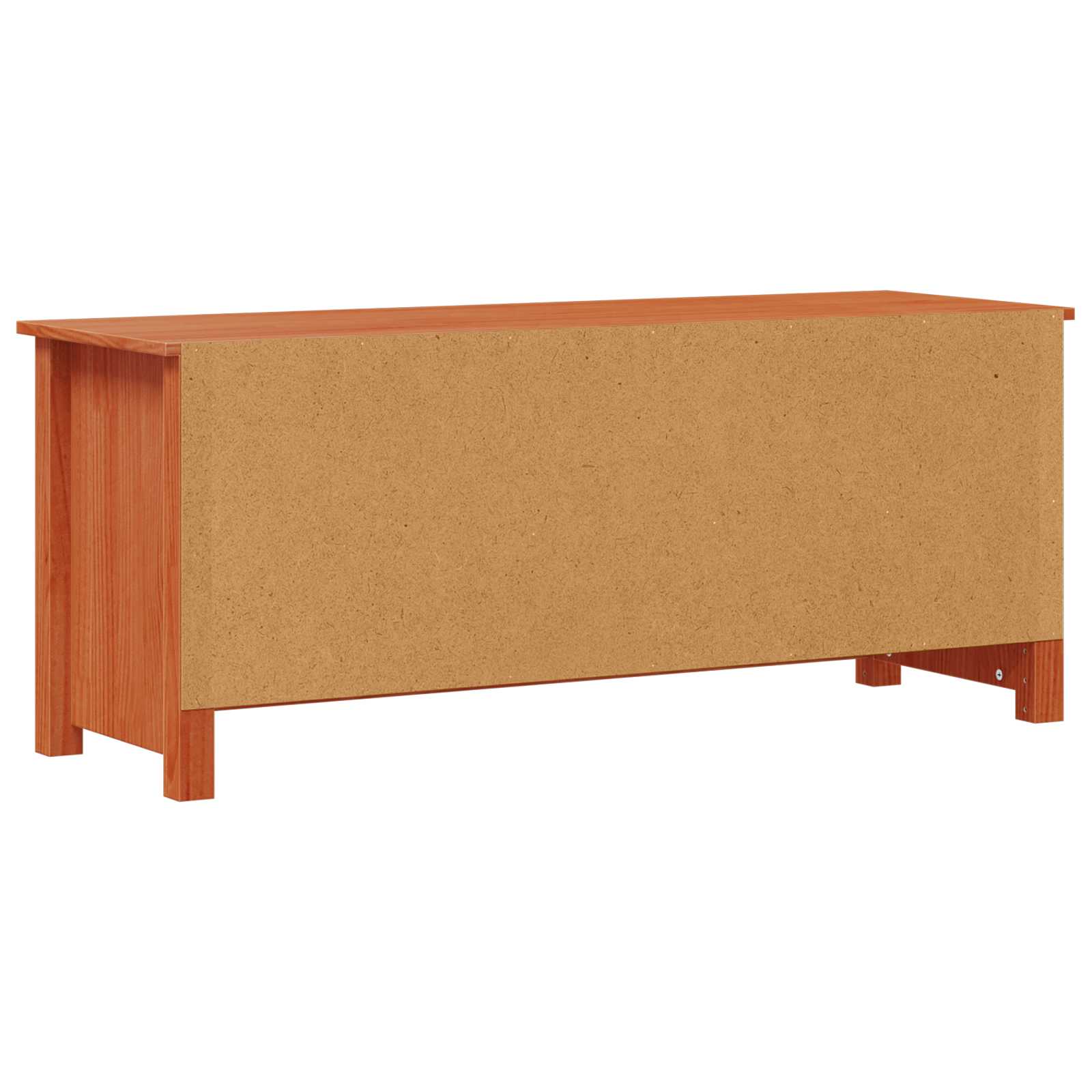 Schuhschrank Wachsbraun 110 x 38 x 45,5 cm Massives Kiefernholz