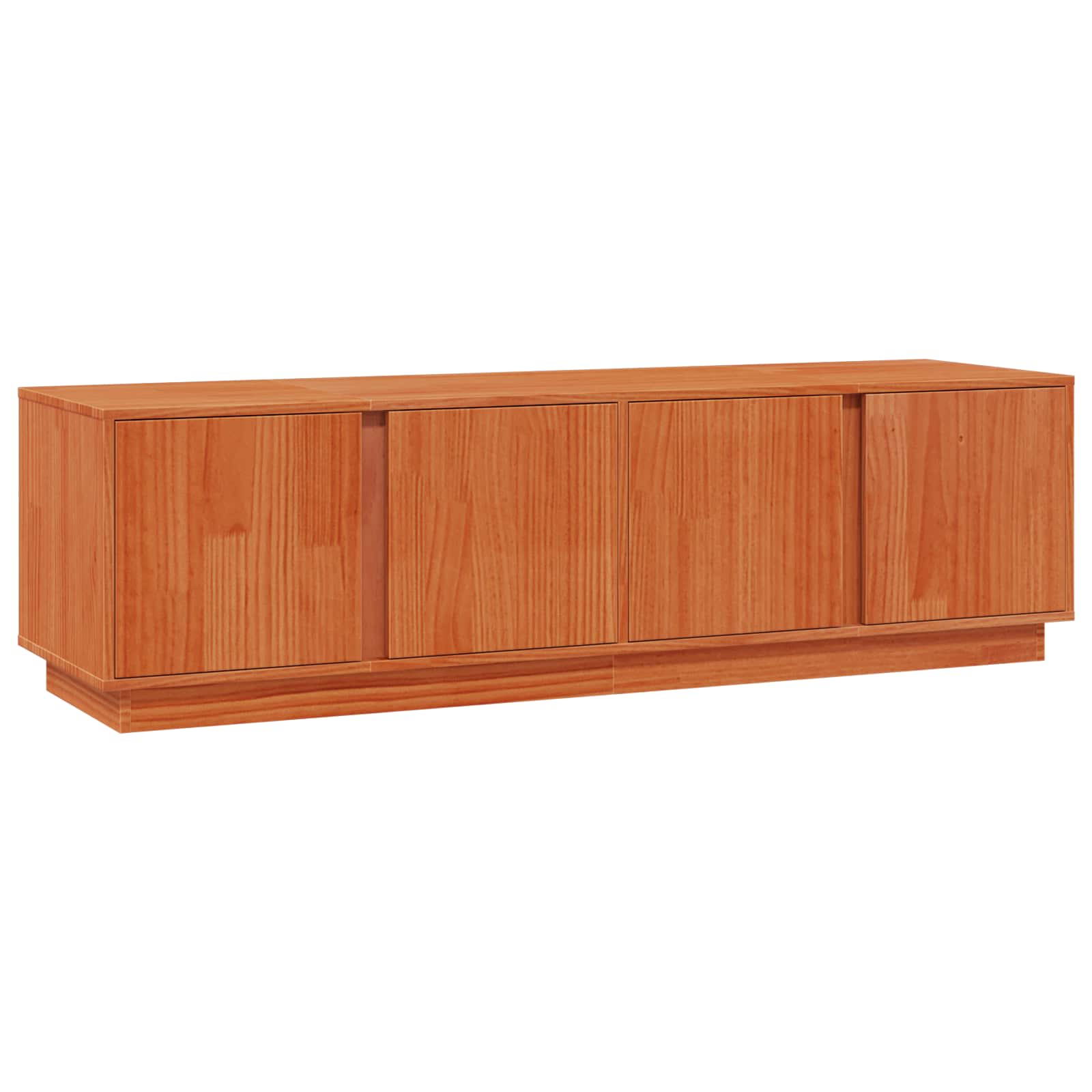 TV-Schränk Wachsbraun 140 x 40 x 40 cm Massives Kiefernholz