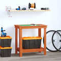 Werkbank Wachsbraun 80 x 50 x 80 cm Massives Kiefernholz