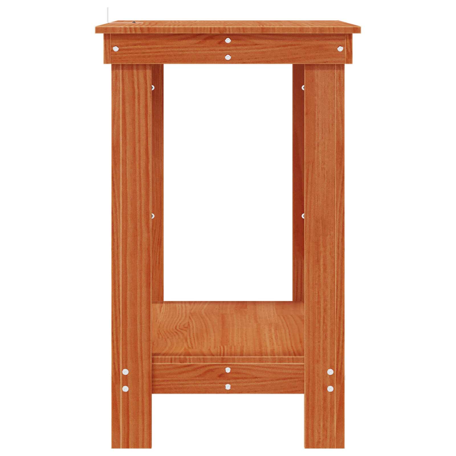 Werkbank Wachsbraun 80 x 50 x 80 cm Massives Kiefernholz