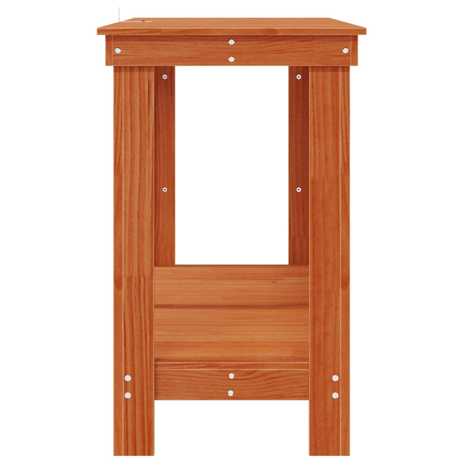 Werkbank Wachsbraun 140 x 50 x 80 cm Massives Kiefernholz