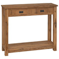 Konsolentisch Natur 90 x 30 x 80 cm Massivholz Teak