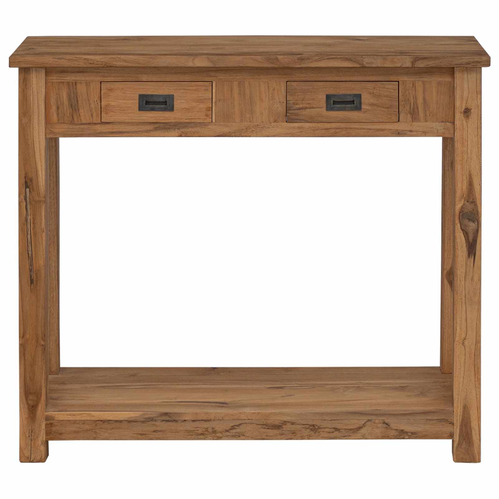Konsolentisch Natur 90 x 30 x 80 cm Massivholz Teak