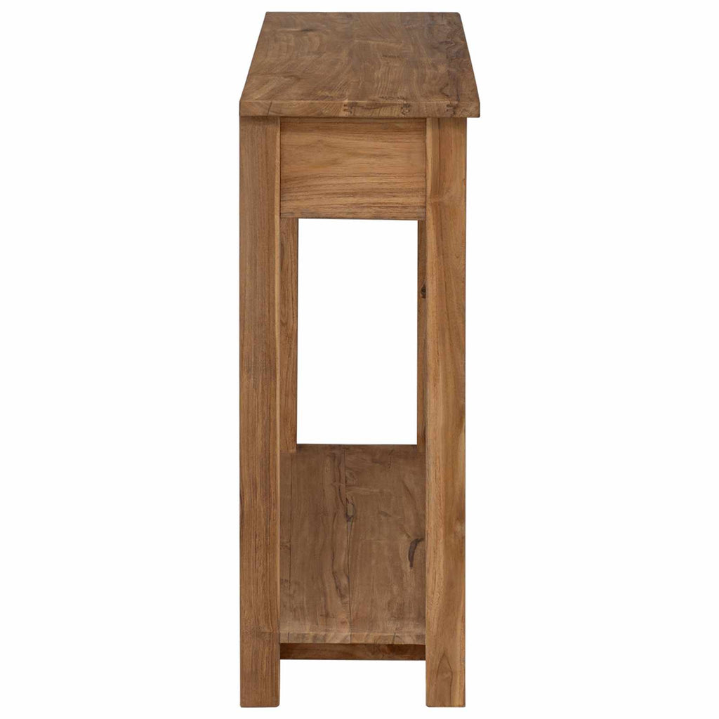Konsolentisch Natur 90 x 30 x 80 cm Massivholz Teak