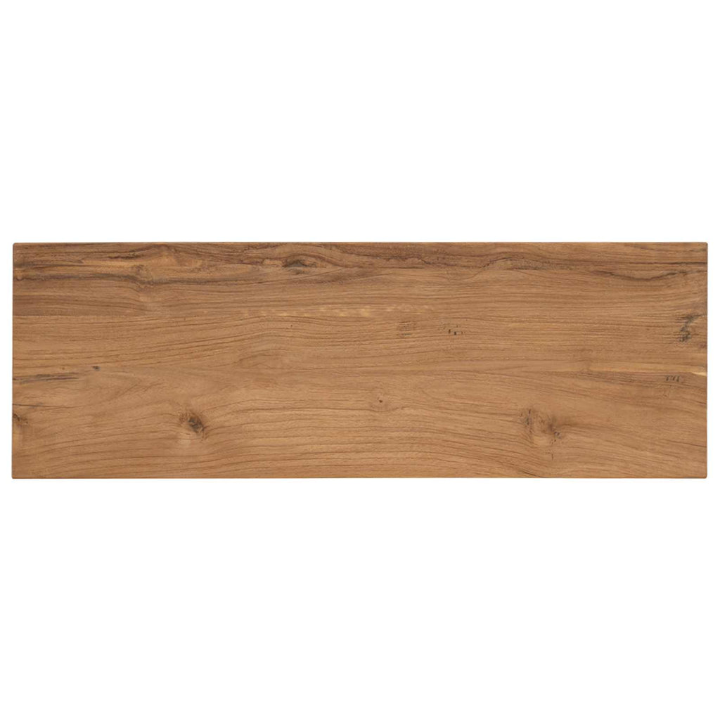 Konsolentisch Natur 90 x 30 x 80 cm Massivholz Teak