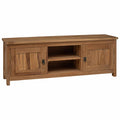 TV-Schrank 110 x 30 x 40 cm Natur Massivholz Teak