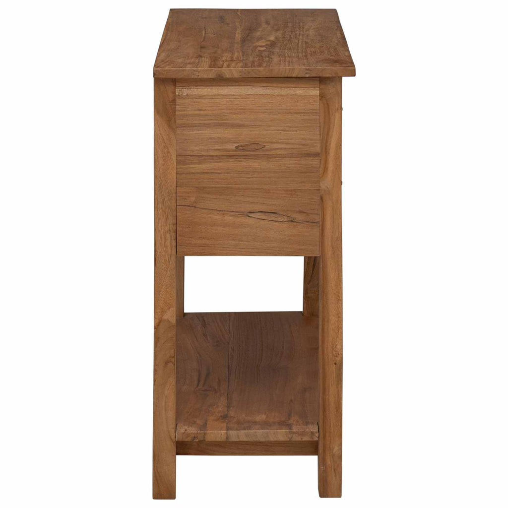 Sideboard Natur 79 x 35 x 80 cm Massivholz Teak