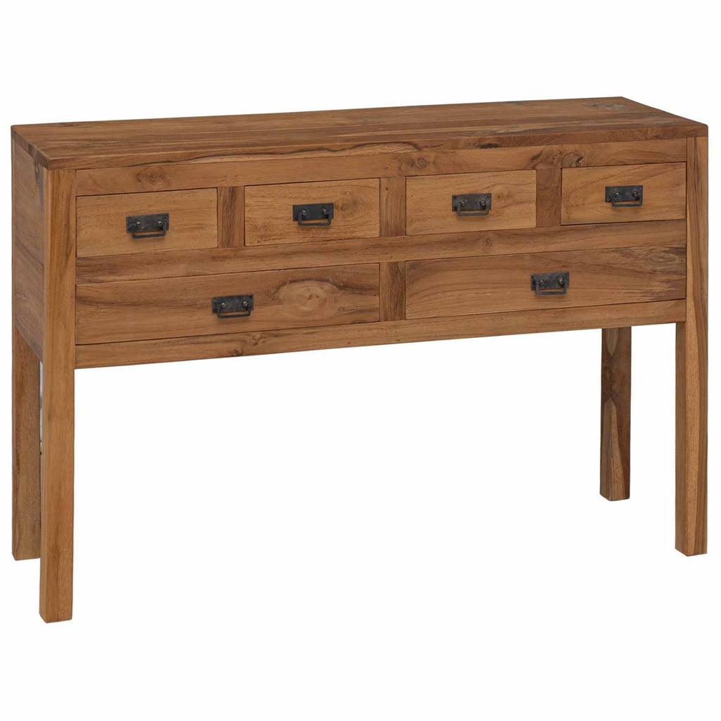 Sideboard Natur 110 x 35 x 75,5 cm Massivholz Teak