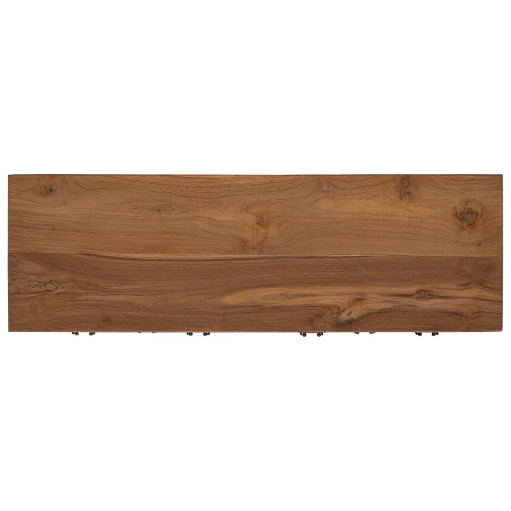 Sideboard Natur 110 x 35 x 75,5 cm Massivholz Teak