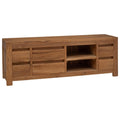 TV-Schrank 110 x 30 x 40 cm Natur Massivholz Teak