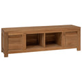 TV-Schränk 110 x 30 x 35 cm Natur Massivholz Teak