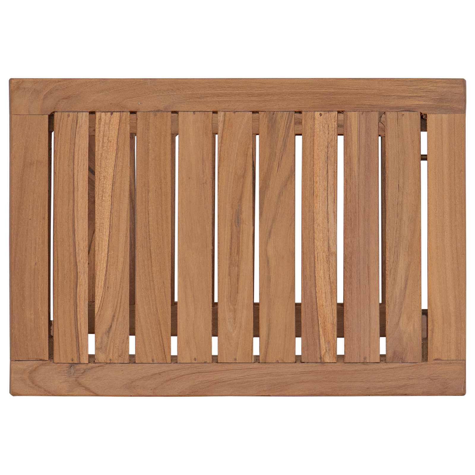 Bad Beistelltisch Natur 50 x 35 x 45 cm Massivholz Teak