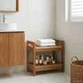 Badregal Natur 45 x 30 x 45 cm Massivholz Teak