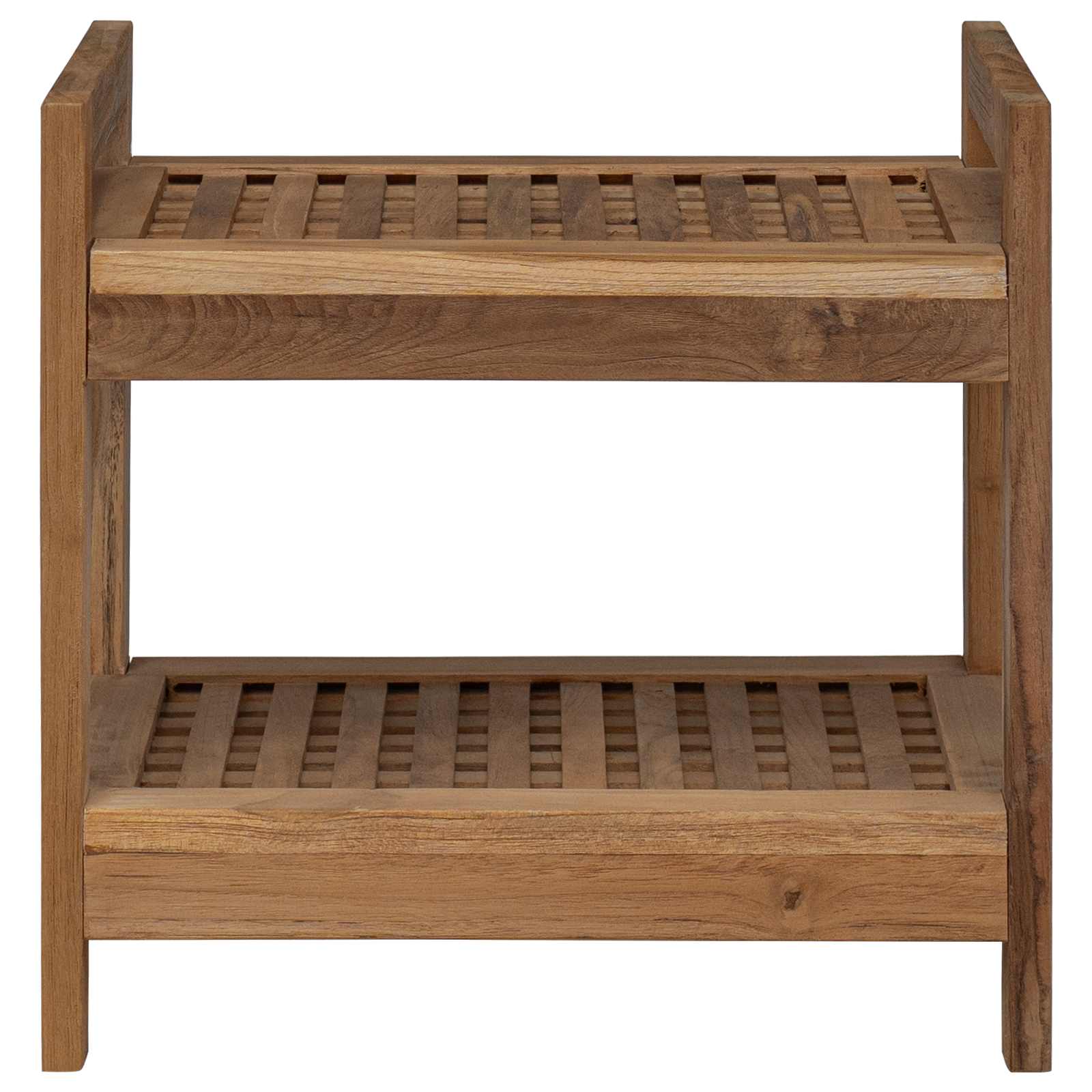 Badregal Natur 45 x 30 x 45 cm Massivholz Teak
