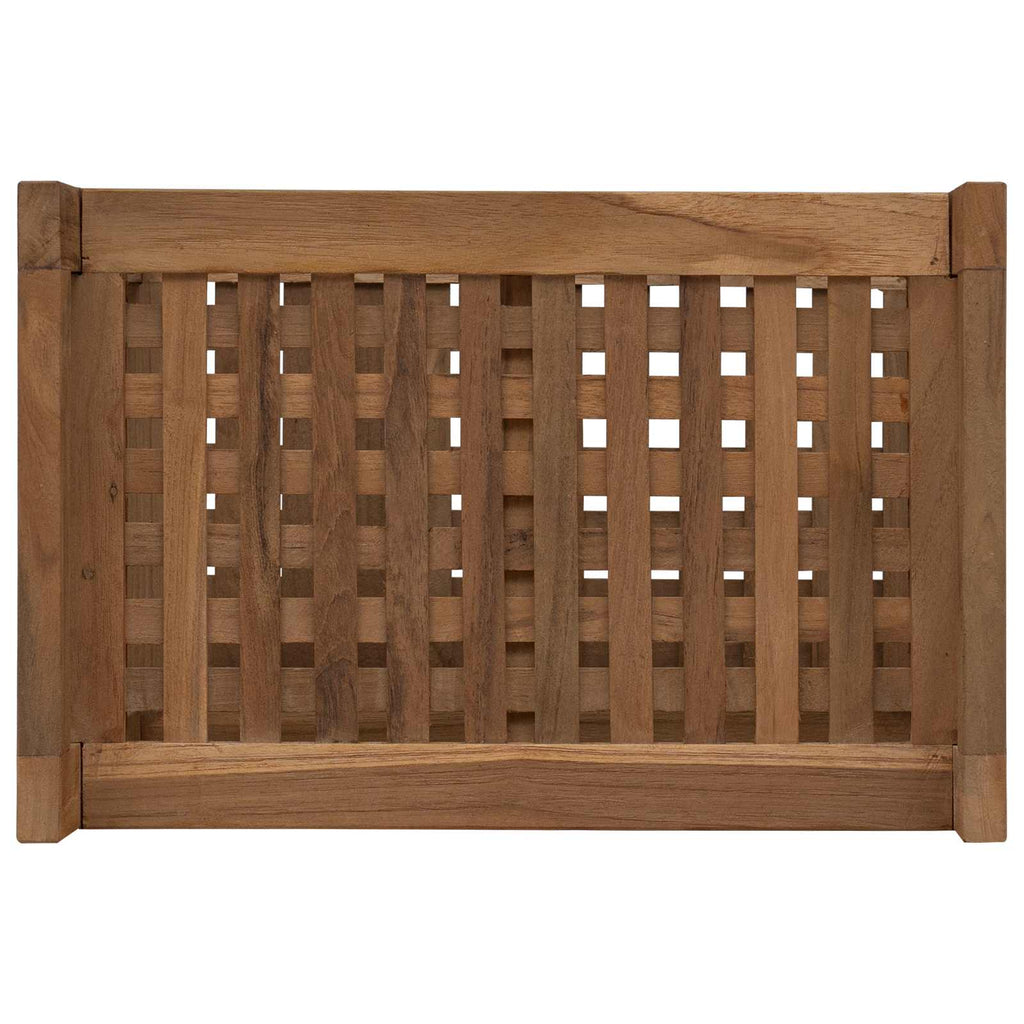 Badregal Natur 45 x 30 x 45 cm Massivholz Teak