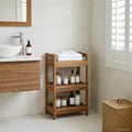 Badregal Natur 45 x 30 x 71 cm Massivholz Teak
