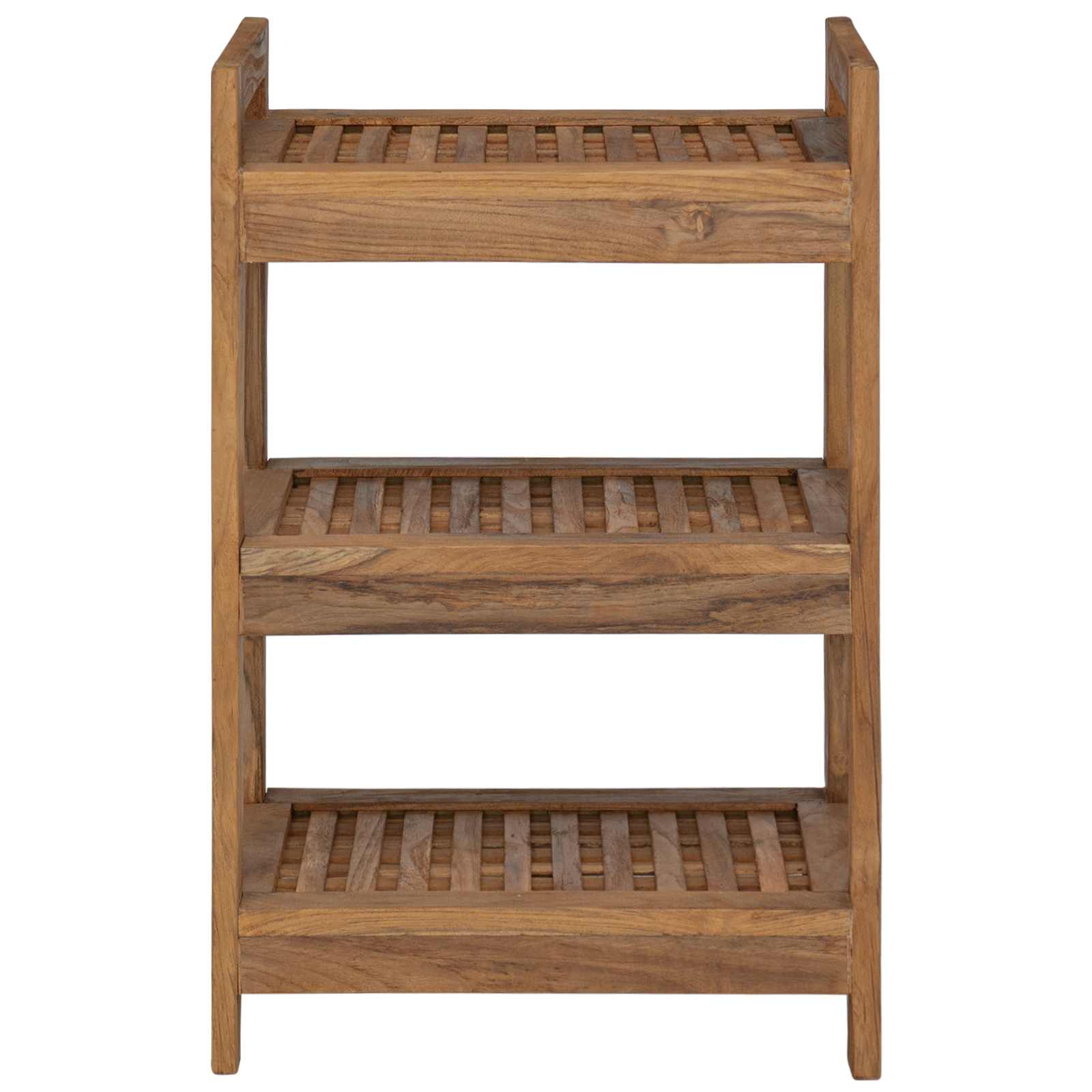 Badregal Natur 45 x 30 x 71 cm Massivholz Teak