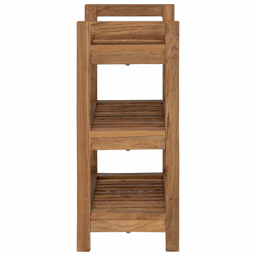 Badregal Natur 45 x 30 x 71 cm Massivholz Teak