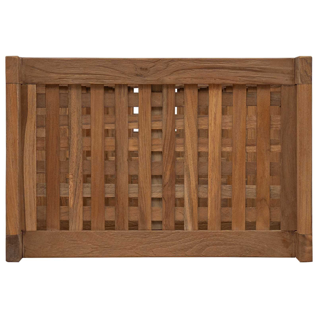 Badregal Natur 45 x 30 x 97 cm Massivholz Teak