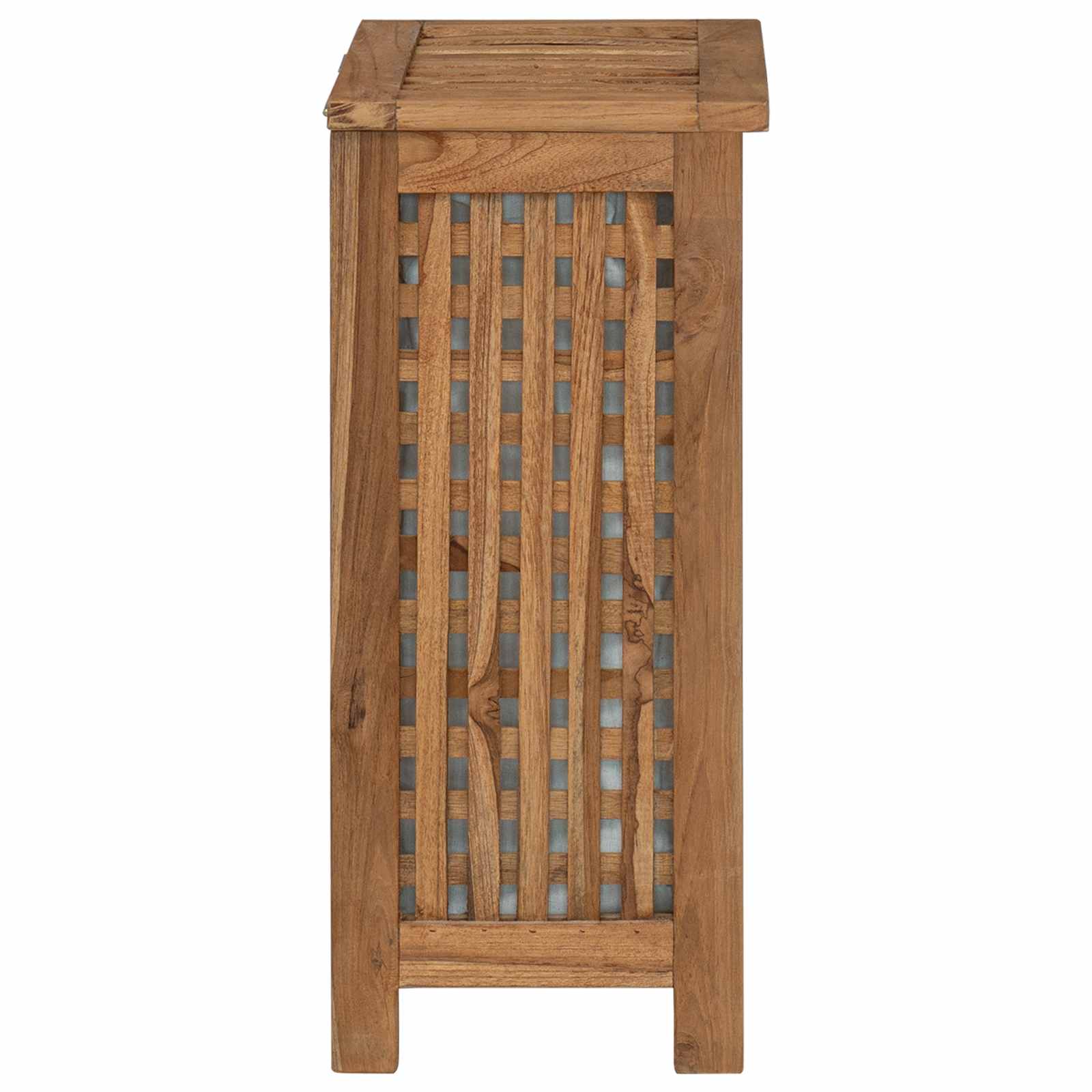 Wäschekorb Natur 35 x 25 x 60 cm Massivholz Teak