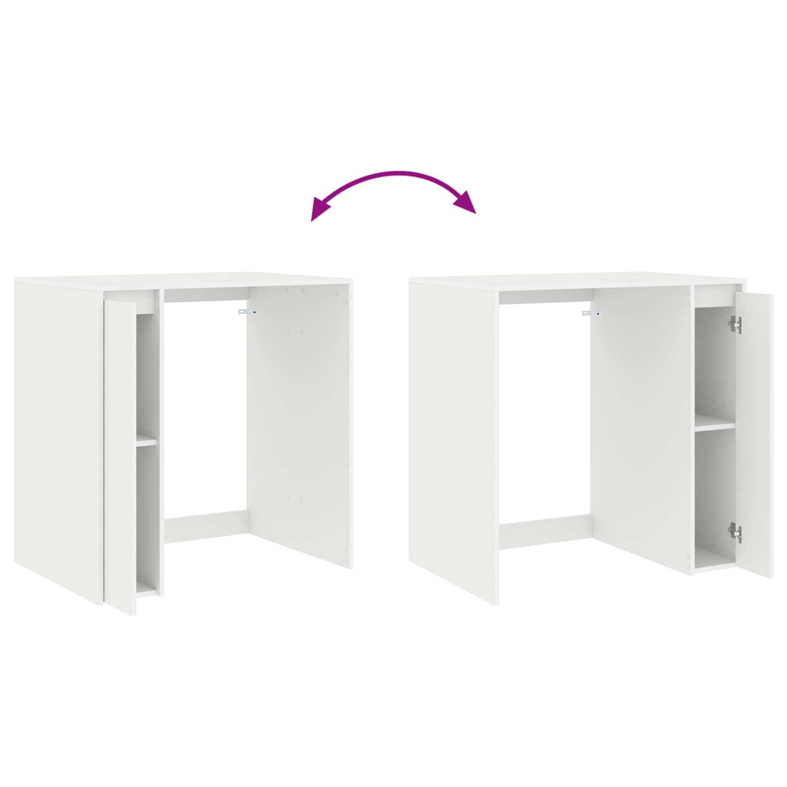Waschmaschinen-Schrank Weiß 87 x 60 x 89 cm Holzwerkstoff