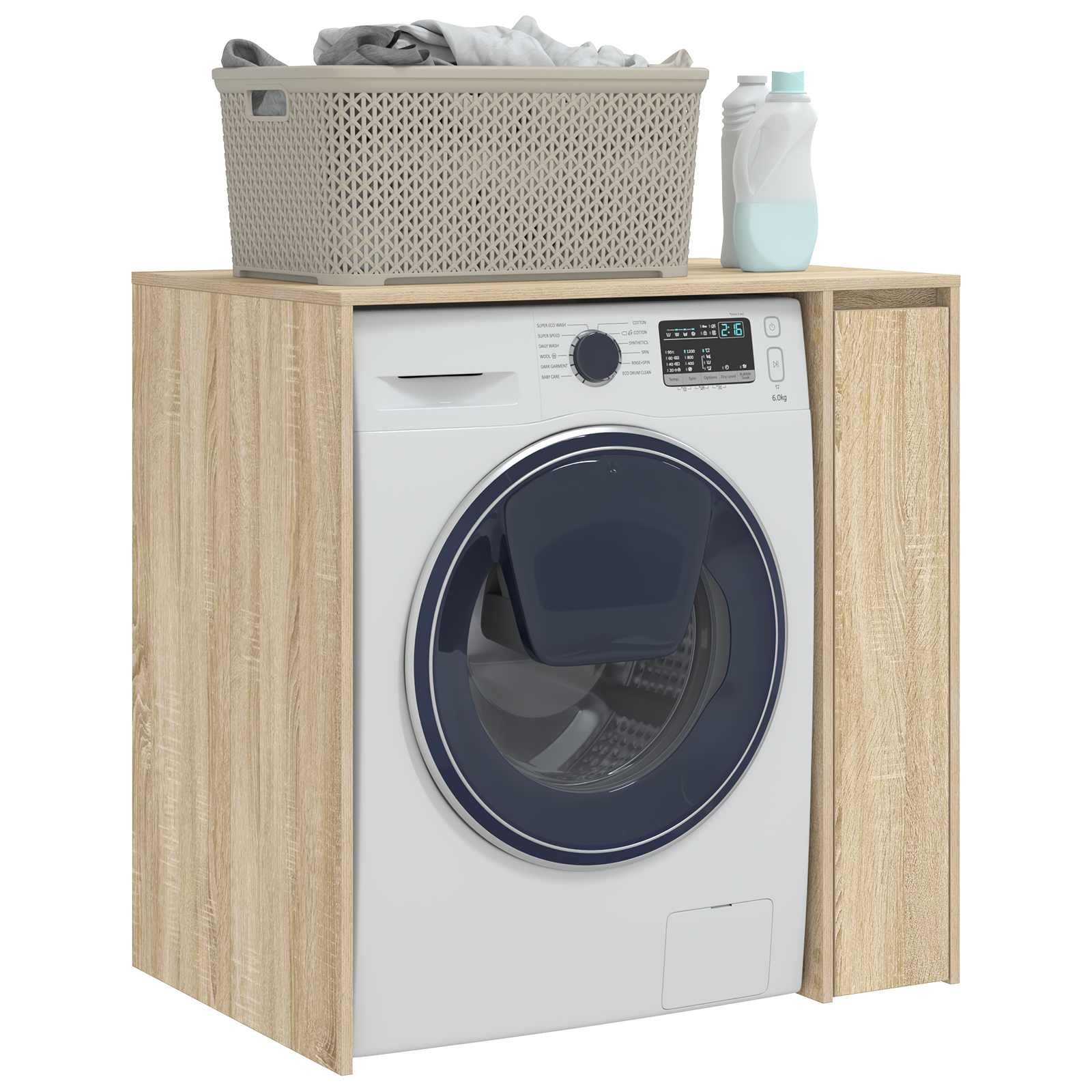 Waschmaschinen-Schrank Sonoma 87 x 60 x 89 cm Holzwerkstoff