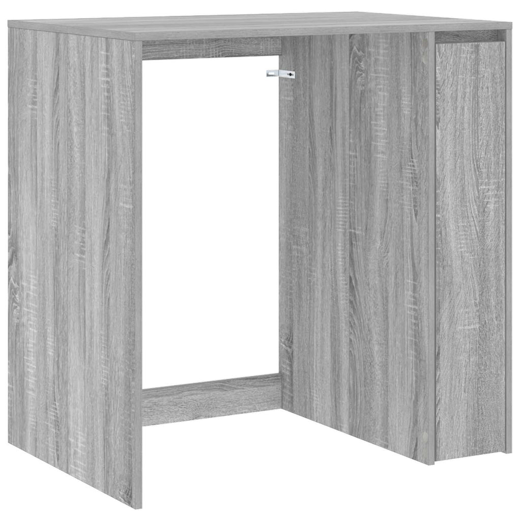 Waschmaschinen-Schrank mit Tür Graues Sonoma 87 x 60 x 89 cm