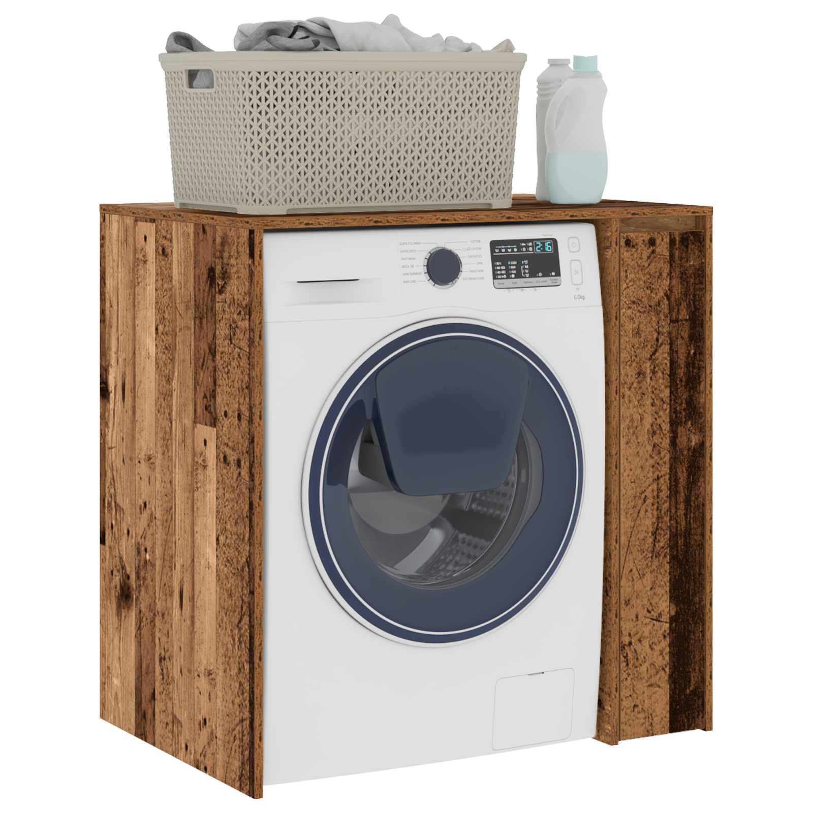 Waschmaschinen-Schrank Altholz 87 x 60 x 89 cm Holzwerkstoff
