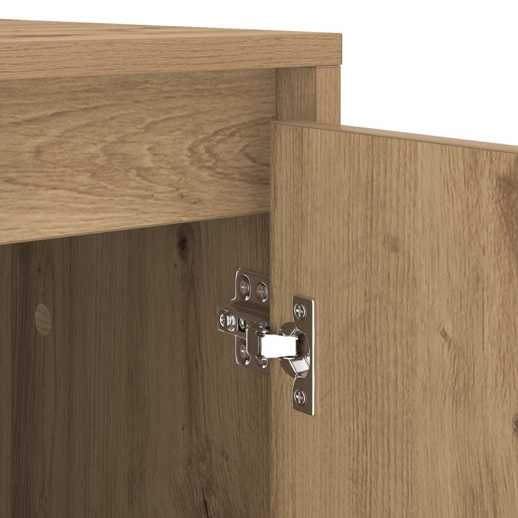 Waschmaschinen-Schrank mit Tür Artisan-Eiche 87 x 60 x 89 cm