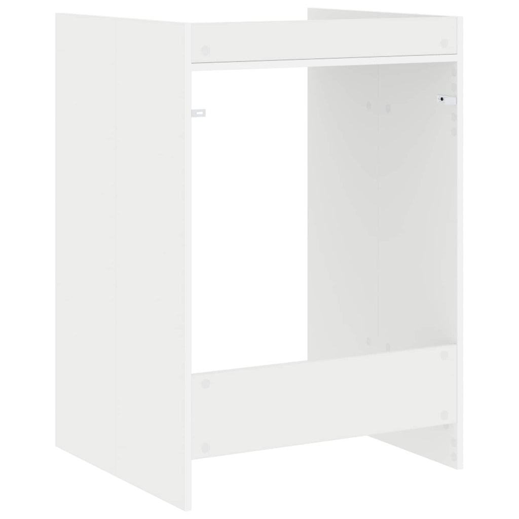 Waschmaschinen-Schrank Weiß 67,5 x 62 x 97 cm Holzwerkstoff