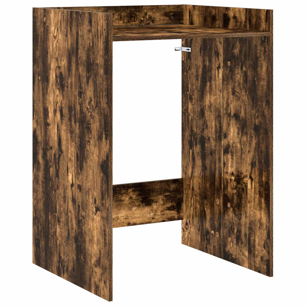 Waschmaschinen-Schrank Geräucherte Eiche 67,5 x 62 x 97 cm