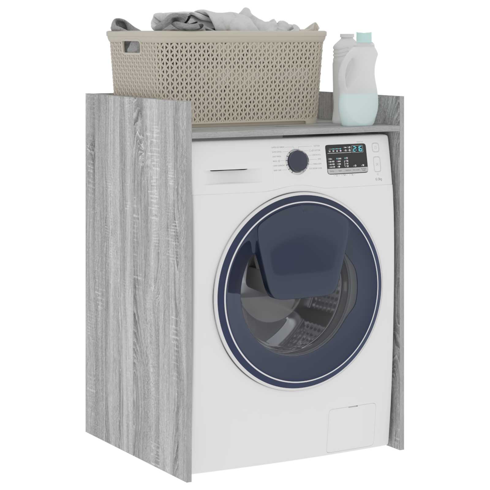 Waschmaschinen-Schrank Graues Sonoma 67,5 x 62 x 97 cm