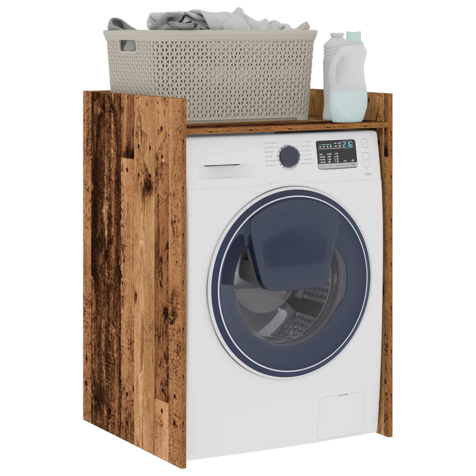 Waschmaschinen-Schrank Altholz 67,5 x 62 x 97 cm Holzwerkstoff