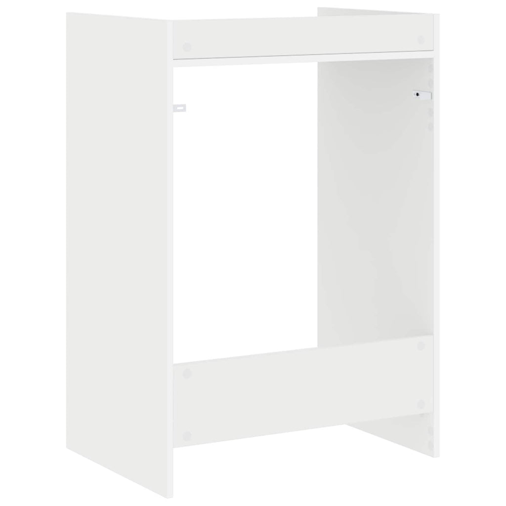 Waschmaschinen-Schrank Weiß 67,5 x 48 x 97 cm Holzwerkstoff