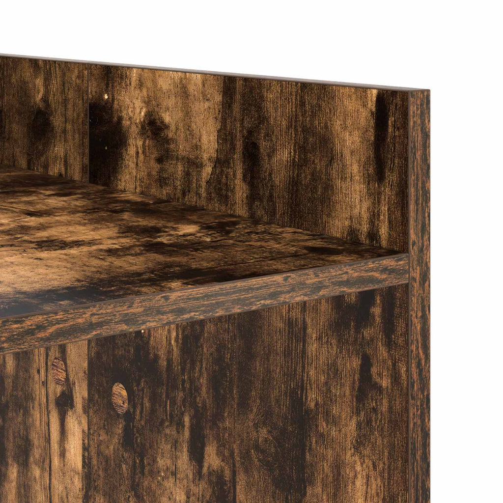Waschmaschinen-Schrank Geräucherte Eiche 67,5 x 48 x 97 cm