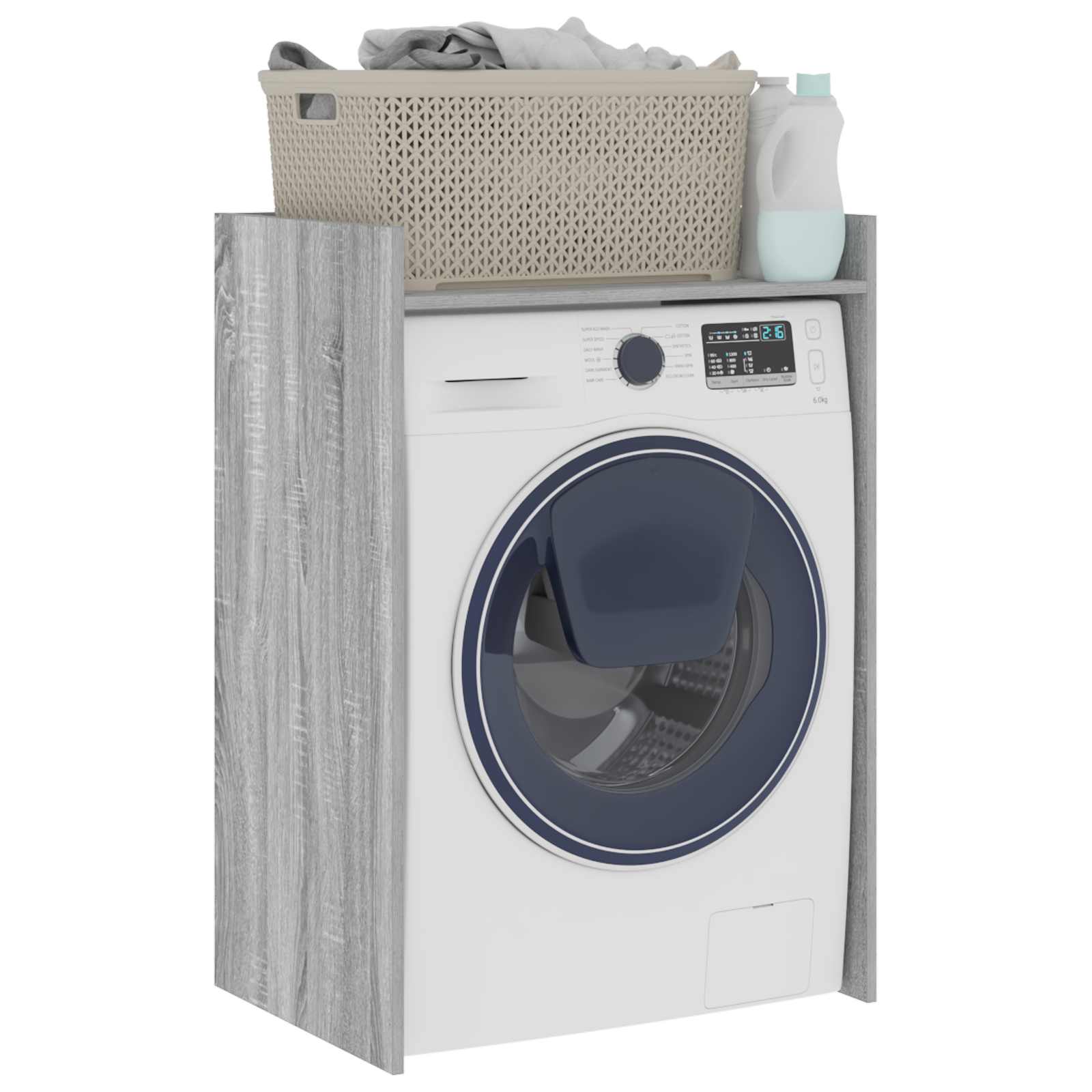 Waschmaschinen-Schrank Graues Sonoma 67,5 x 48 x 97 cm