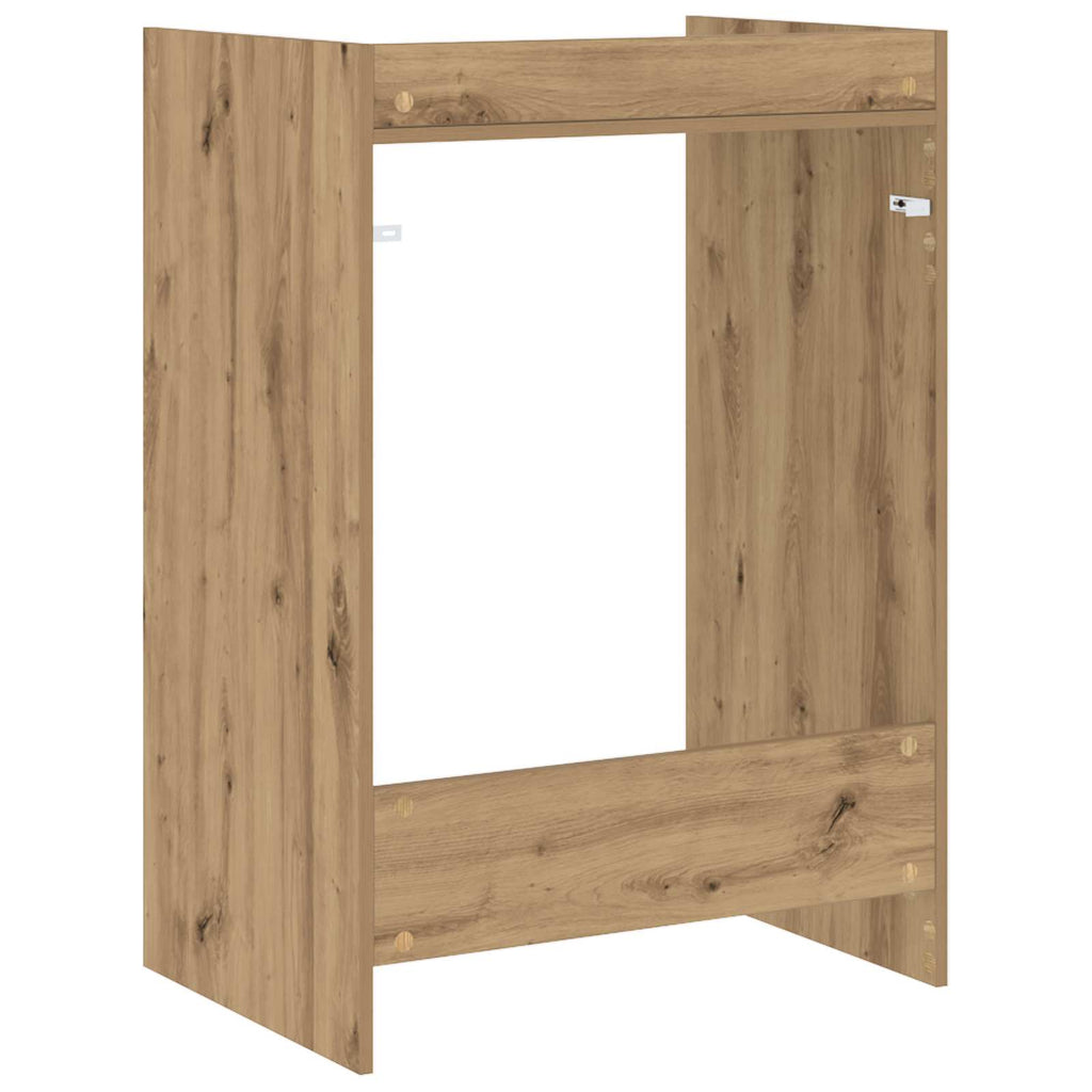 Waschmaschinen-Schrank Kunsthandwerk Eiche 67,5 x 48 x 97 cm