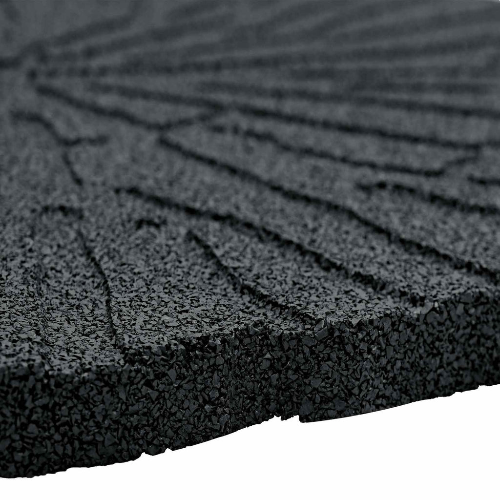 Trittsteine 6 pcs Schwarz Ø 45 x 1,8 cm Gummi