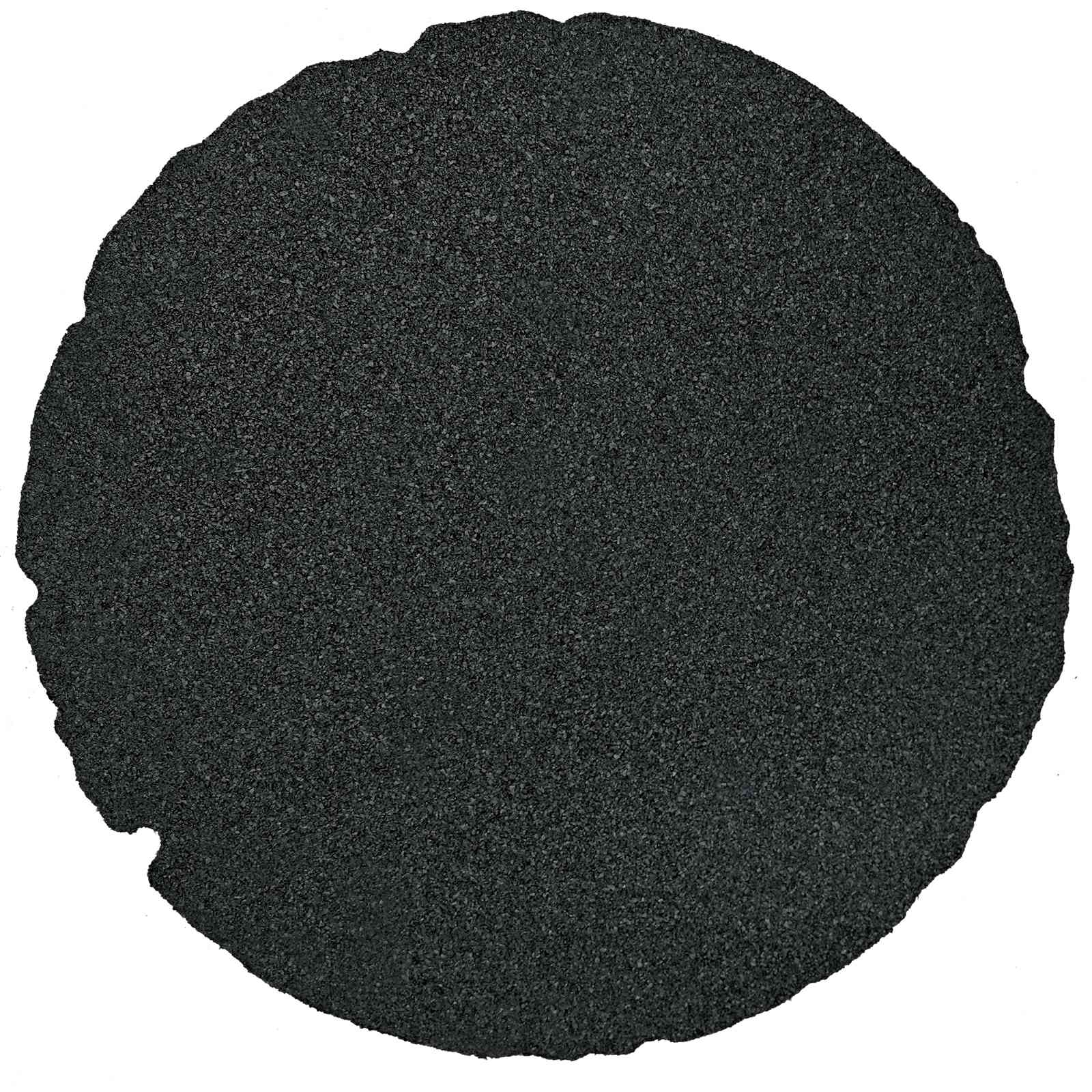 Trittsteine 6 pcs Schwarz Ø 45 x 1,8 cm Gummi