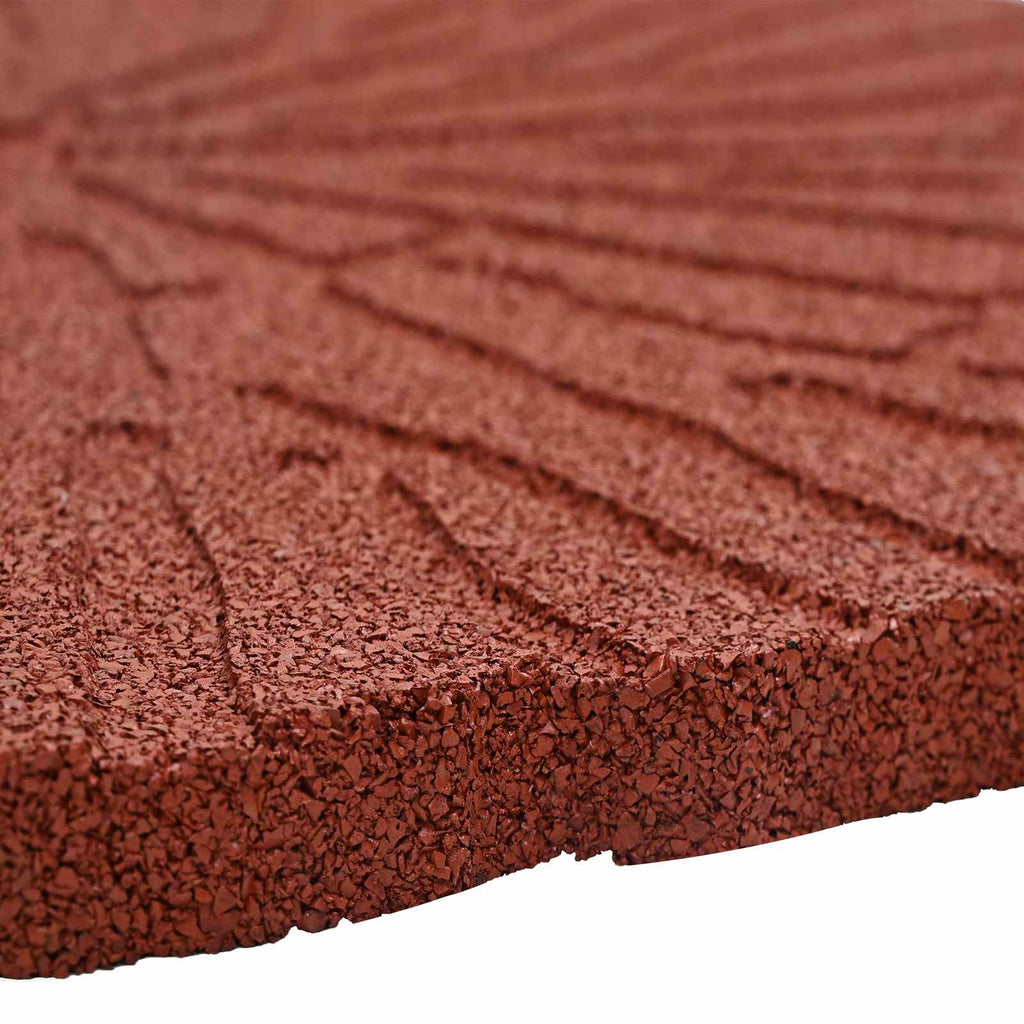 Trittsteine 6 pcs Rot Ø 45 x 1,8 cm Gummi
