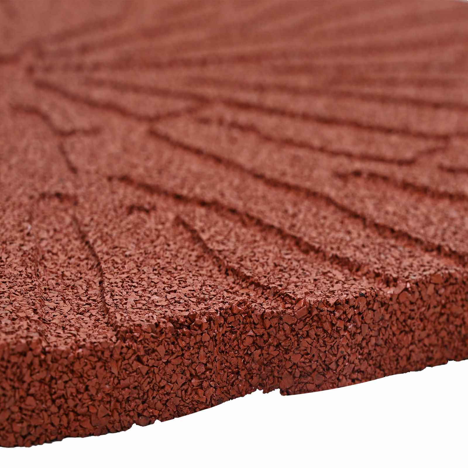 Trittsteine 6 pcs Rot Ø 45 x 1,8 cm Gummi