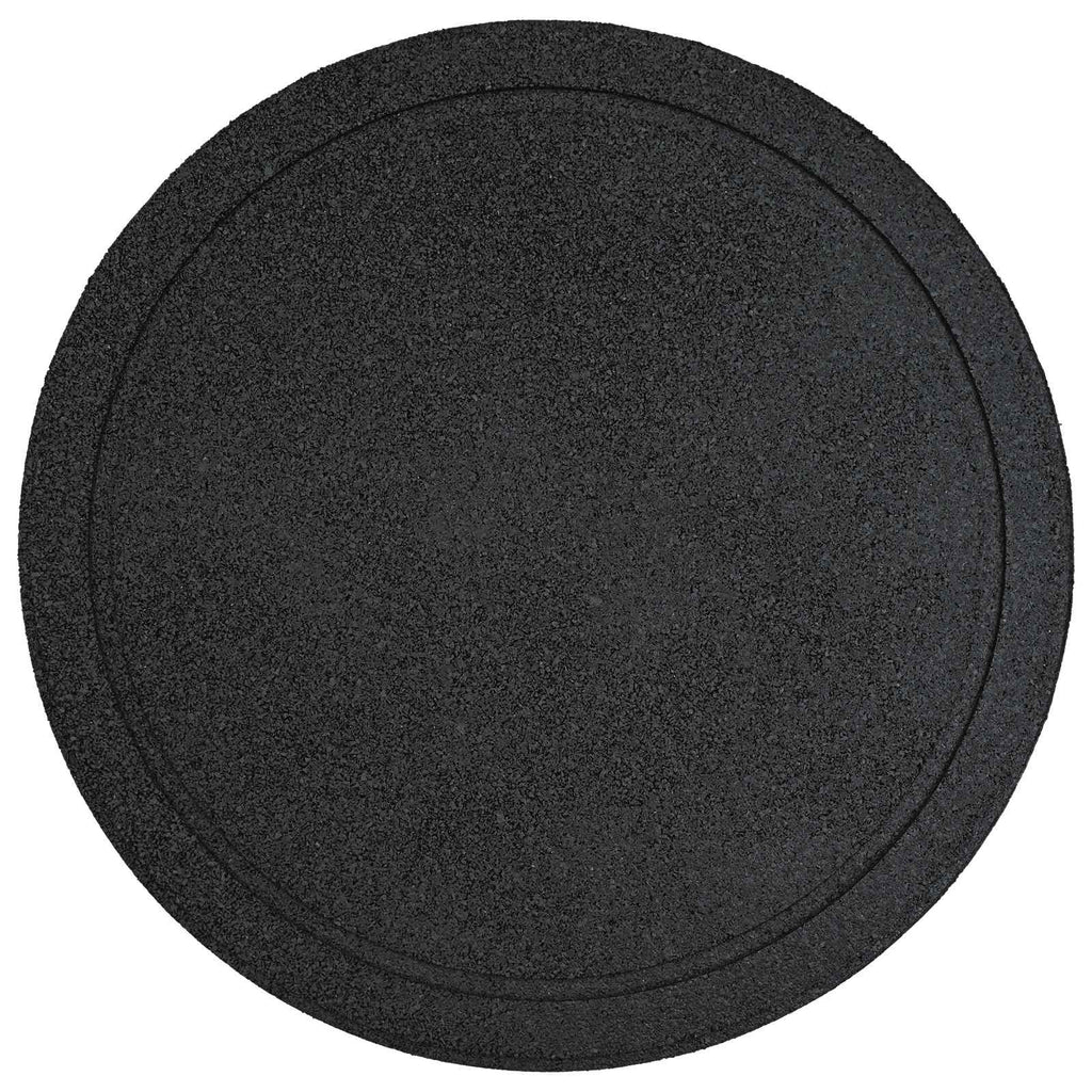 Gehwegstein 6 pcs Schwarz Ø 44 x 2 cm Gummi
