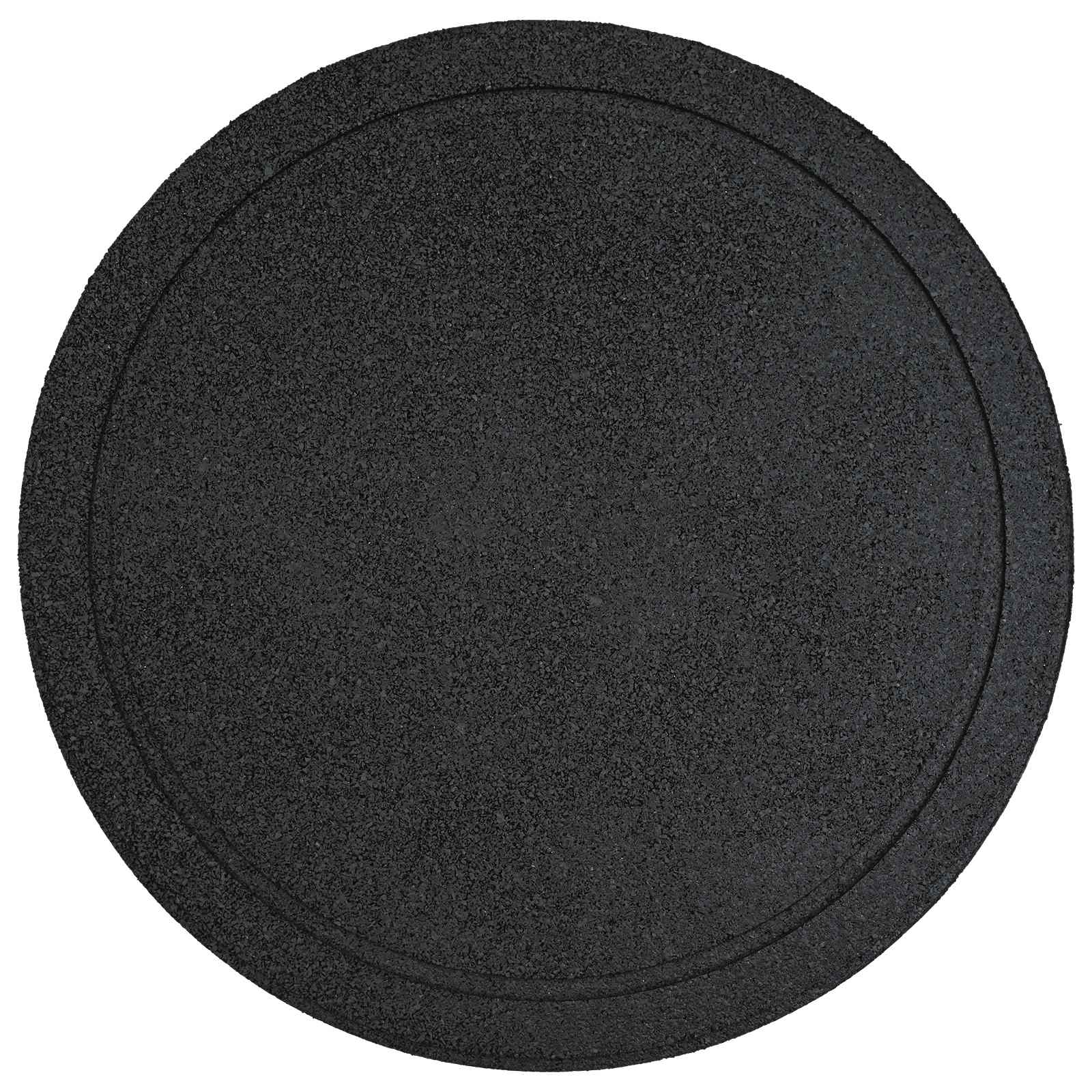 Gehwegstein 6 pcs Schwarz Ø 44 x 2 cm Gummi