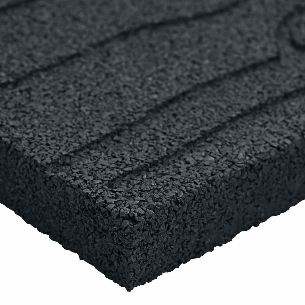 Gehwegstein 6 pcs Schwarz 60,5 x 25 x 2 cm Gummi