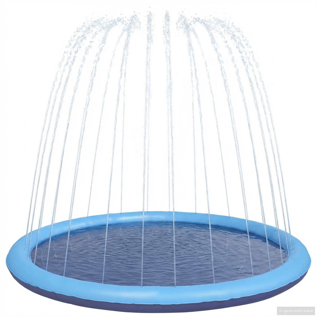 Planschbecken für Kinder und Hunde Blau Ø150 x 10 cm PVC