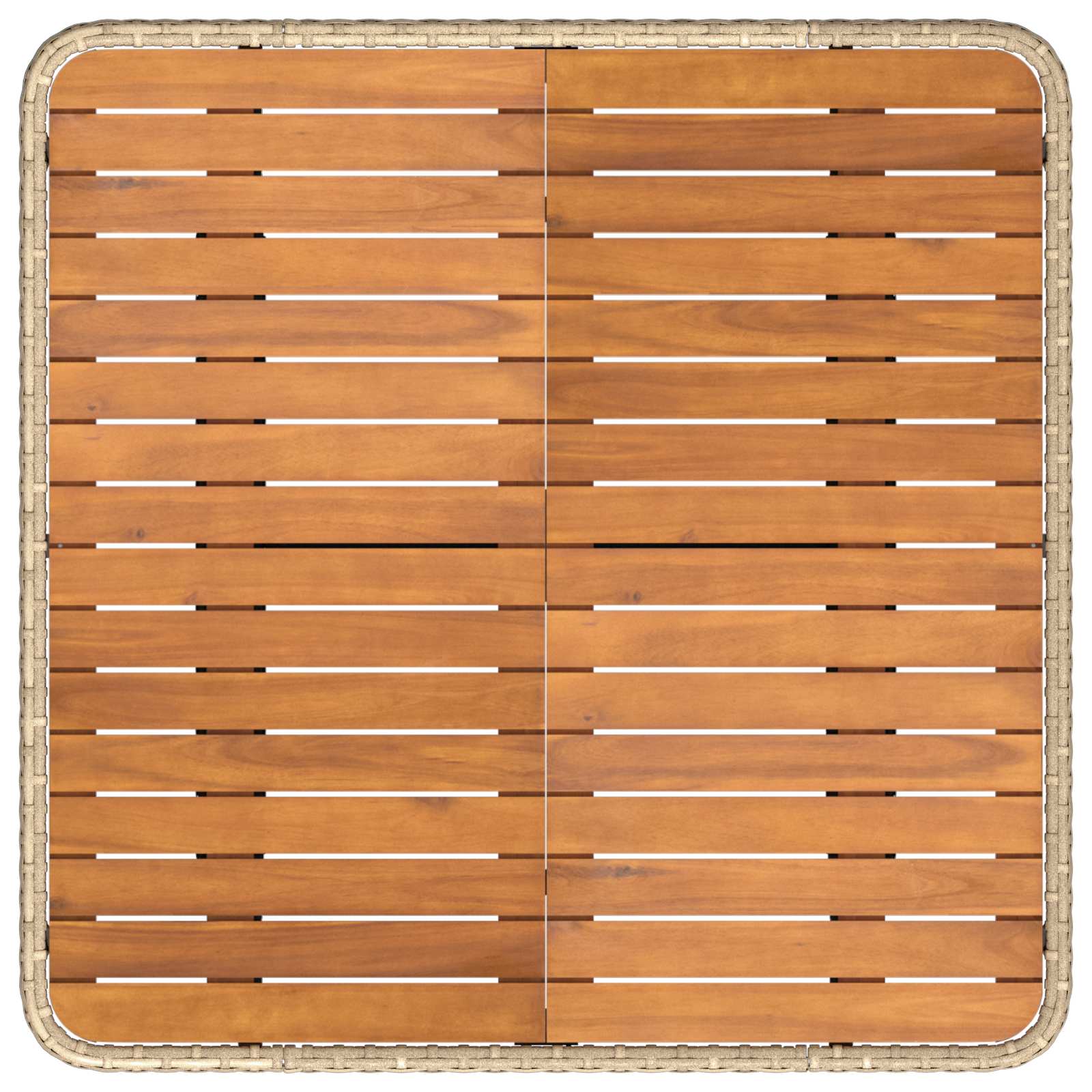 Möbelsets mit Kissen 7 pcs Beige und Hellgrau PE-Rattan
