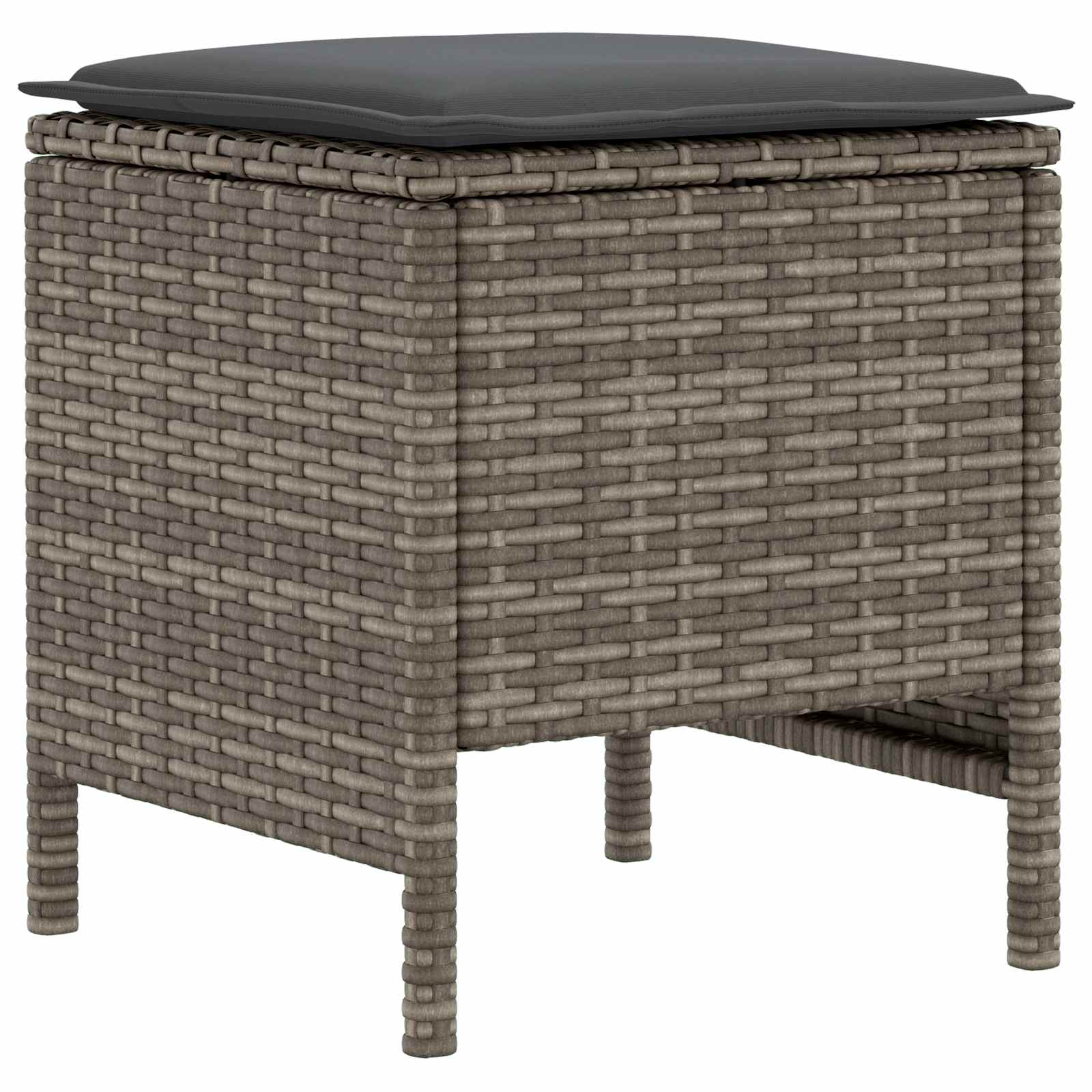 Möbelsets mit Kissen 8 pcs Grau und Dunkelgrau PE-Rattan