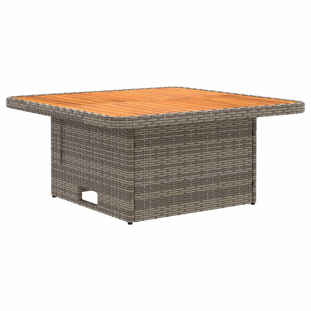 Möbelsets mit Kissen 8 pcs Grau und Marineblau PE-Rattan