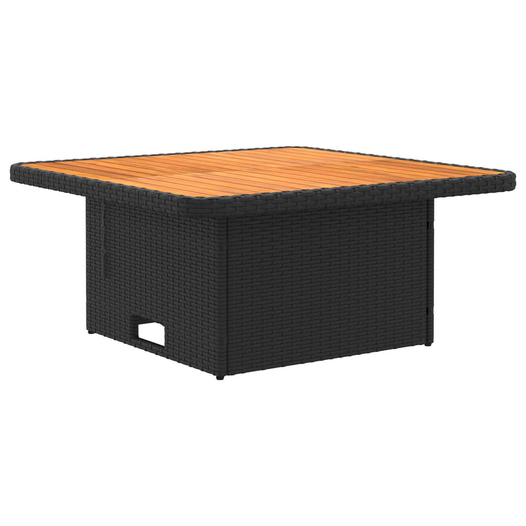 Möbelsets mit Kissen 5 pcs Schwarz und Creme PE-Rattan