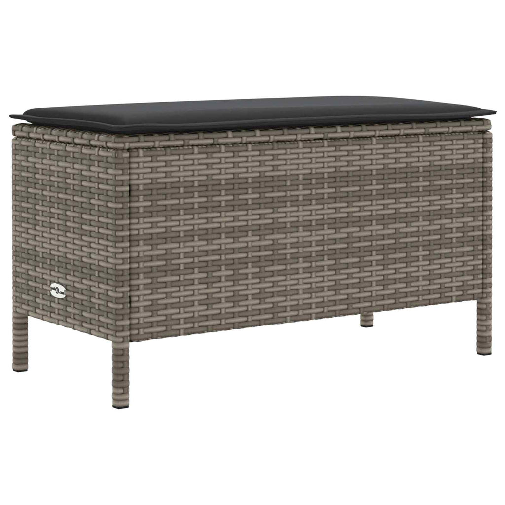 Möbelsets mit Kissen 5 pcs Grau und Dunkelgrau PE-Rattan